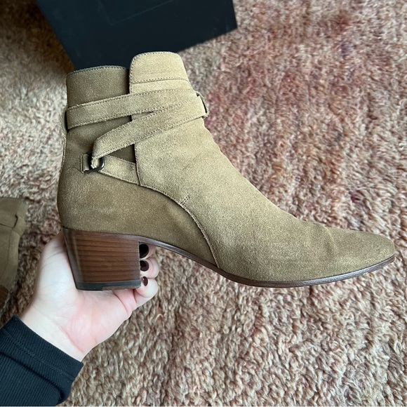Saint Laurent Blake Jodhpur Suede Boots, Tan size 40 (10) - Picture 9 of 16